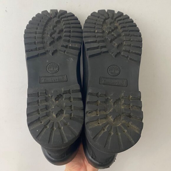 Timberland 10061 Boots Shoes Black Gold Chain - Picture 10 of 12